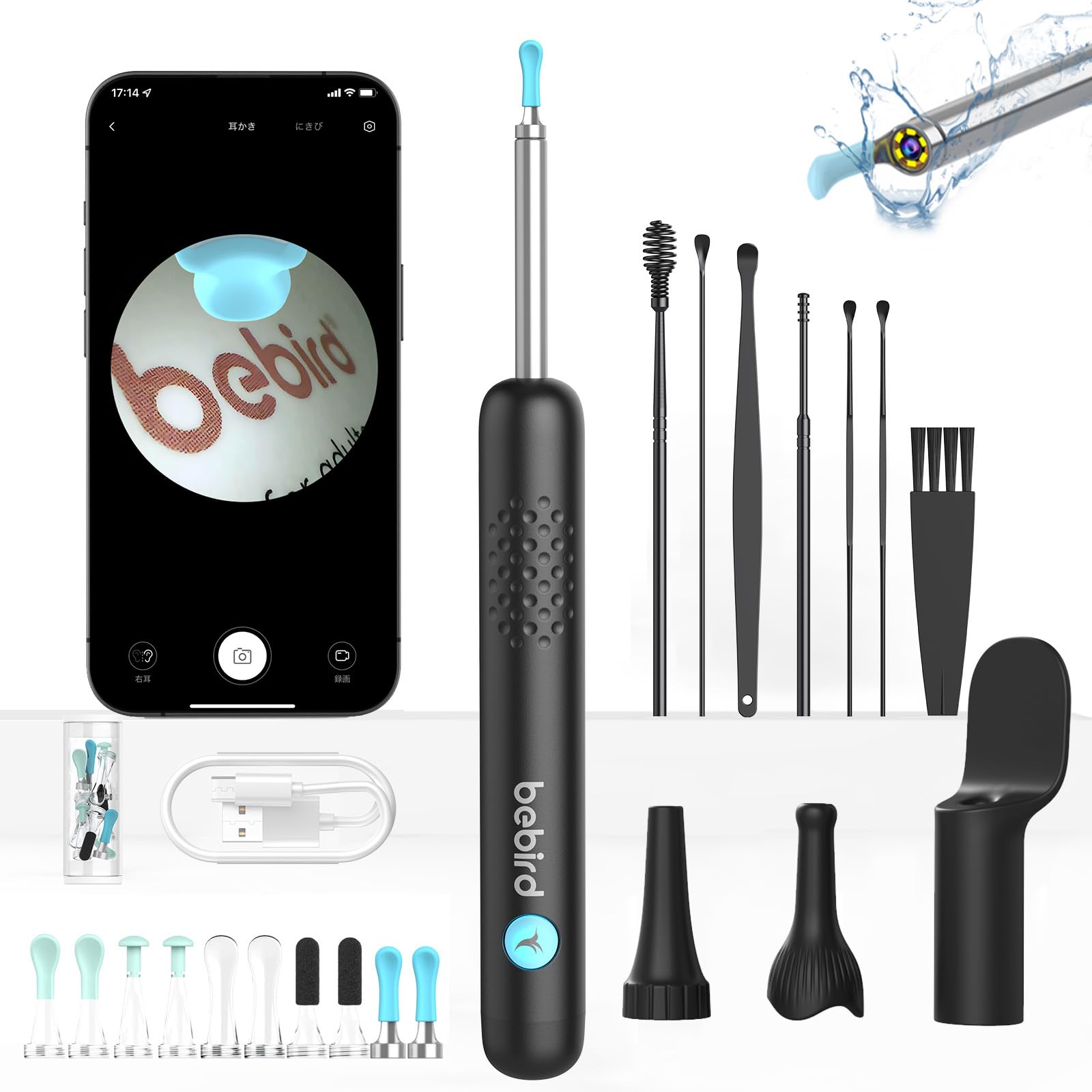 BEBIRD Earpick Camera из 21 с тестом рта и носа 5 миллионов высококачественных наушников Earpick с ультратонким 6 светодиодами для беспроводного смартфона с подсветкой чёрный
BEBIRD Earpick Camera из 21 с тестом рта и носа 5 миллионов высококачественных наушников Earpick с ультратонким 6 светодиодами для беспроводного смартфона с подсветкой чёрный