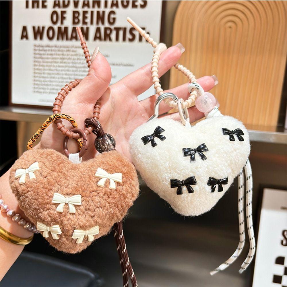 Heart Shaped Love Plush Keychain Lamb Wool Handmade Pendant Sweet Braided Rope Chain Backpack кавовий
Heart Shaped Love Plush Keychain Lamb Wool Handmade Pendant Sweet Braided Rope Chain Backpack кавовий