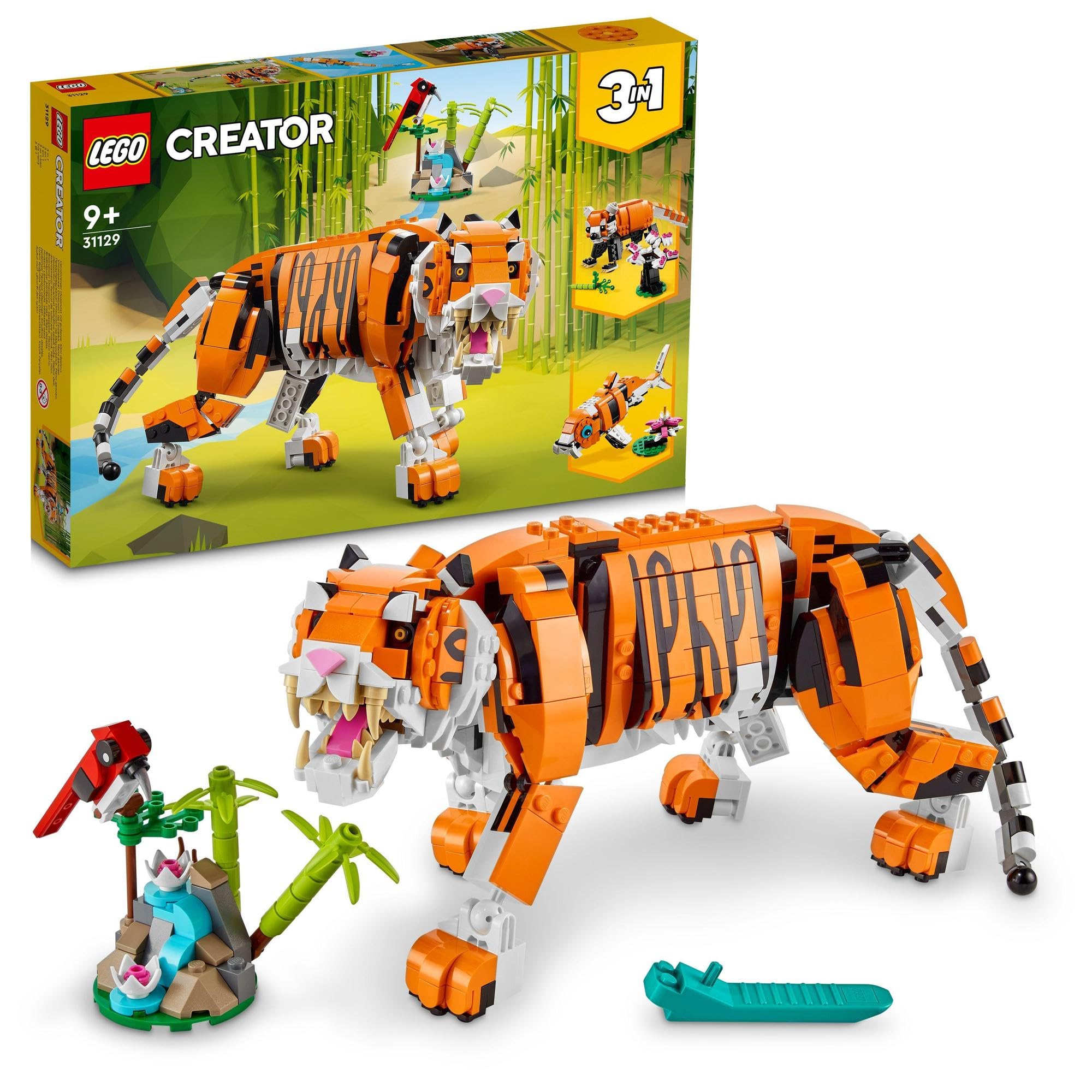 LEGO Creator Wild Tiger 31129 Игрушечный блок Подарок Животное Ювелирные изделия Поделки Мальчики Девочки Возраст 9+
LEGO Creator Wild Tiger 31129 Игрушечный блок Подарок Животное Ювелирные изделия Поделки Мальчики Девочки Возраст 9+
