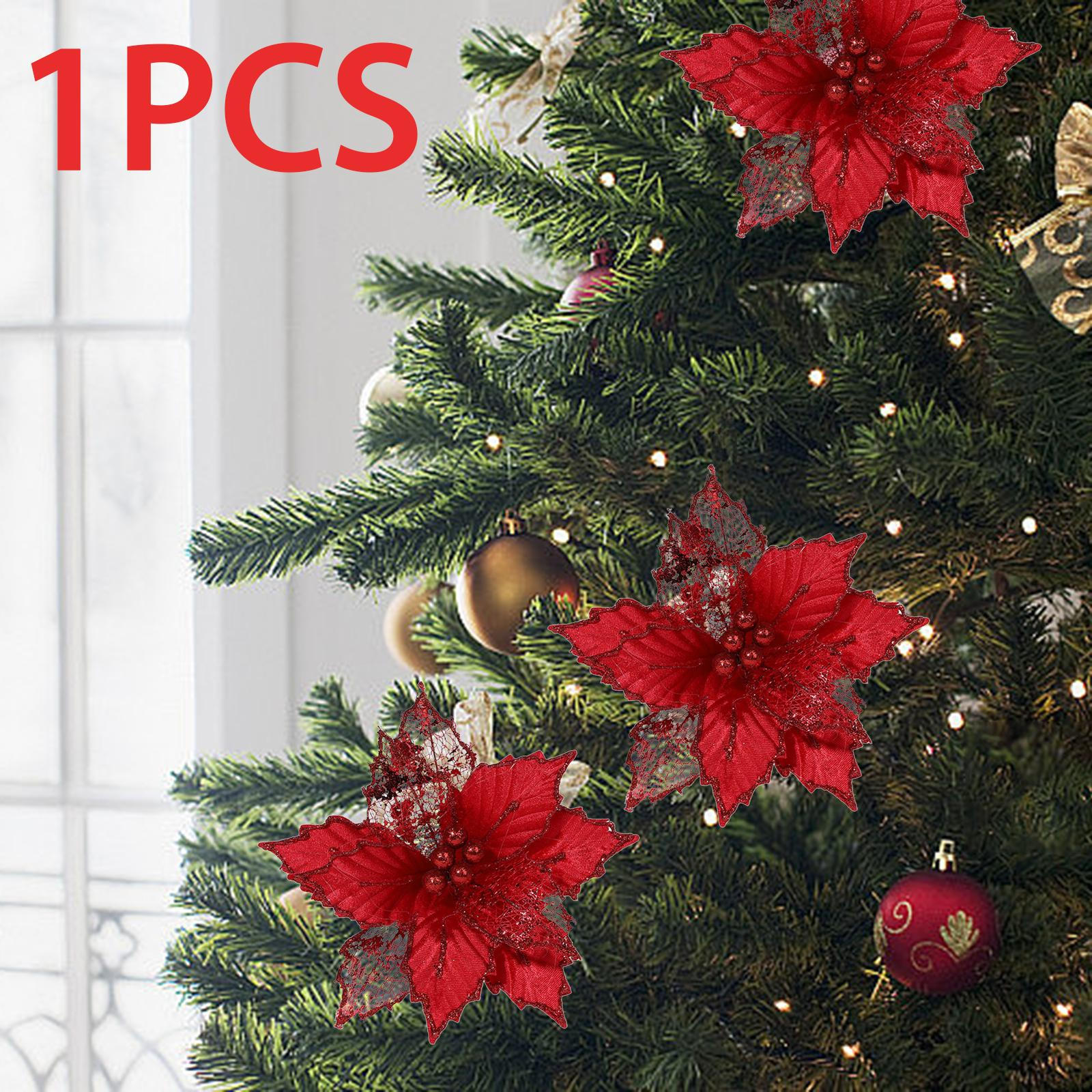 9-Inch Poinsettia Artificial Flower with Stem for Holiday Tree and Wreath червоний
9-Inch Poinsettia Artificial Flower with Stem for Holiday Tree and Wreath червоний