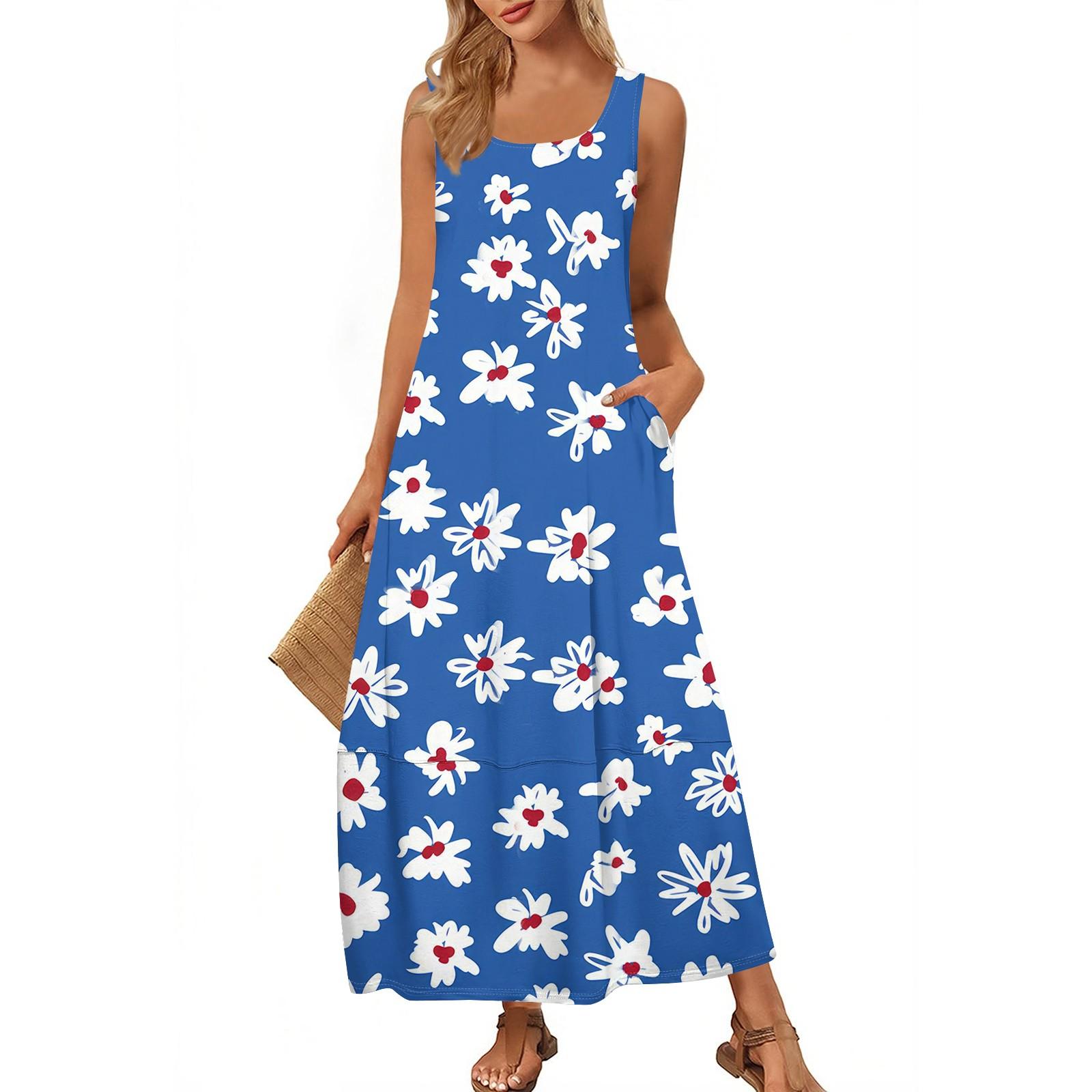Женский повседневный сарафан длиной до пола, летнее пляжное платье, круглый вырез, без рукавов, свободный сарафан с принтом XL
Женский повседневный сарафан длиной до пола, летнее пляжное платье, круглый вырез, без рукавов, свободный сарафан с принтом XL