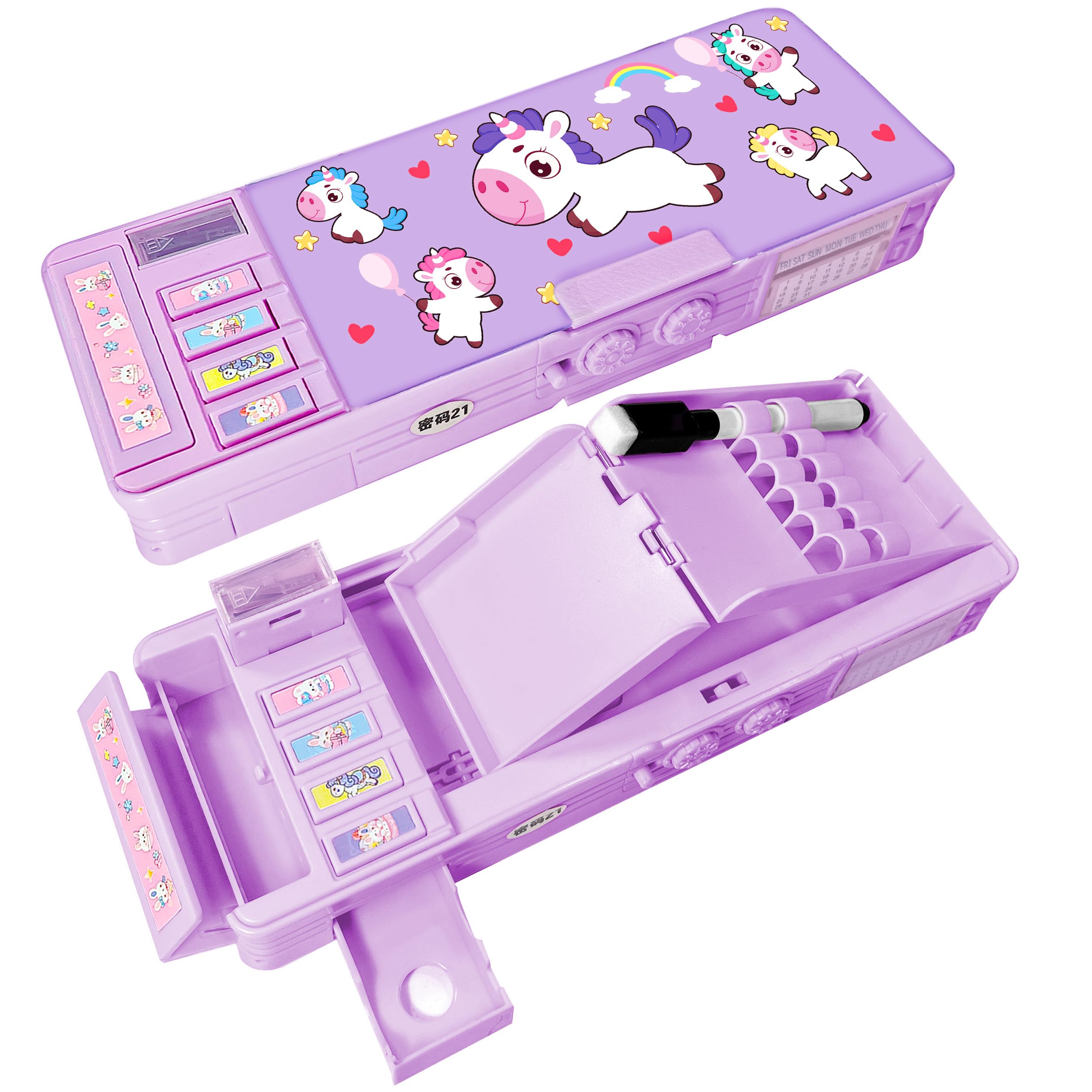 Lilybeauty Pencil Pencil Elementary School Password Pencil Sharpener Cute Case, Case, Students, Girls, Boys, Двусторонний, Многофункциональный, Замок,
Lilybeauty Pencil Pencil Elementary School Password Pencil Sharpener Cute Case, Case, Students, Girls, Boys, Двусторонний, Многофункциональный, Замок,