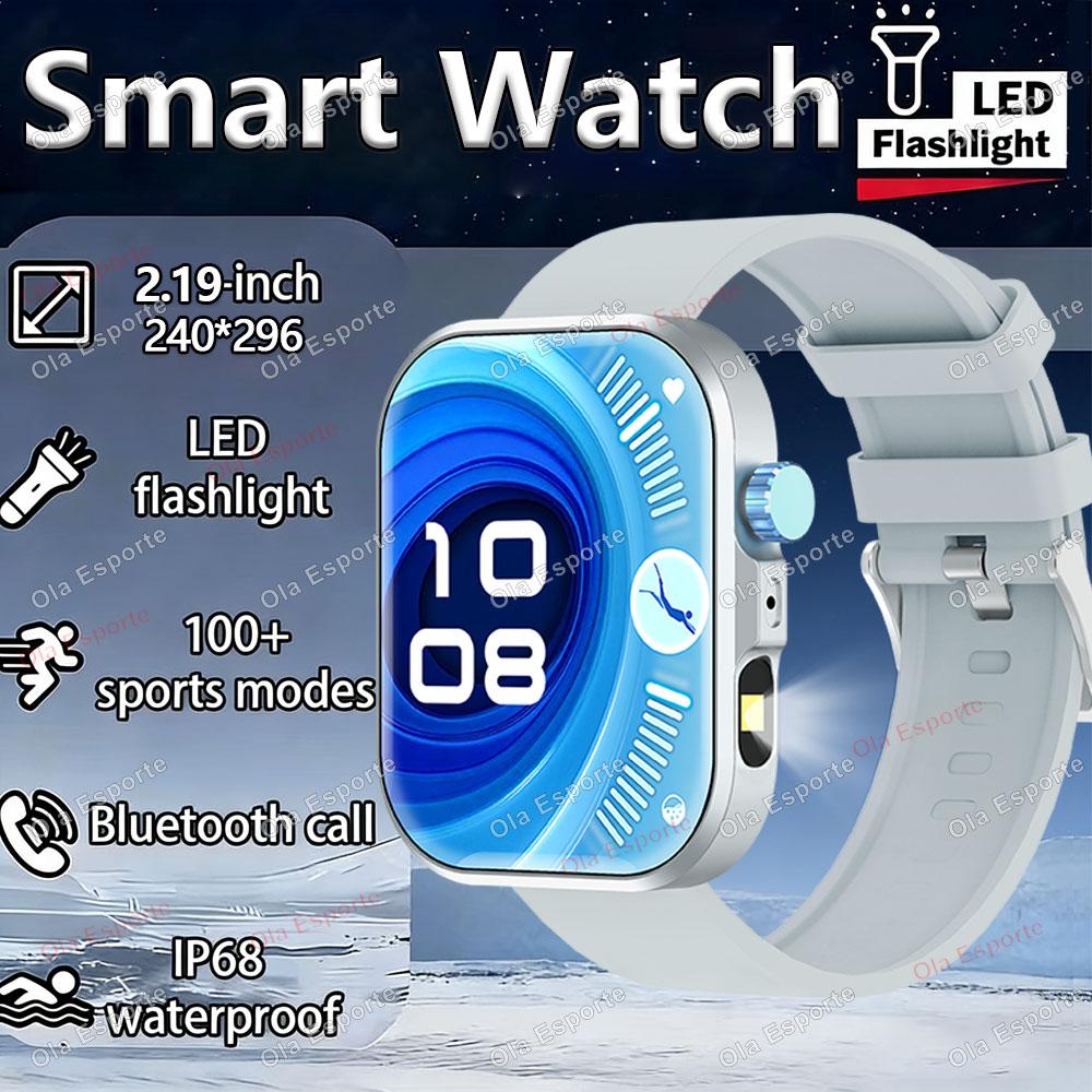 New LED Flashlight Smart Watch Men Outdoor Sport Fitness Tracker Health Monitor 2.01 Bluetooth Call Information Push Smartwatch серебряный
New LED Flashlight Smart Watch Men Outdoor Sport Fitness Tracker Health Monitor 2.01 Bluetooth Call Information Push Smartwatch серебряный