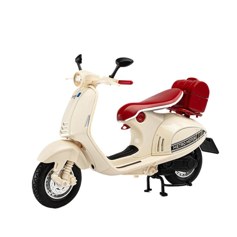 1/12 Vespa 946 Simulation Alloy Motorcycle Model Shock Absorbers Sound and Light Collection Toy Car Kid Gift бежевий
1/12 Vespa 946 Simulation Alloy Motorcycle Model Shock Absorbers Sound and Light Collection Toy Car Kid Gift бежевий