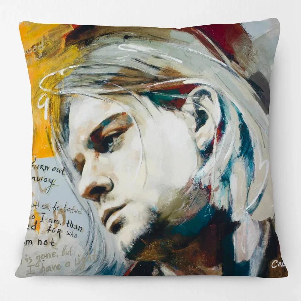 Oil Painting Kurt Cobain Rock Music Star Portrait Cushion Cover Home Decorative Sofa Throw Pillow Case 30x30cm
Oil Painting Kurt Cobain Rock Music Star Portrait Cushion Cover Home Decorative Sofa Throw Pillow Case 30x30cm