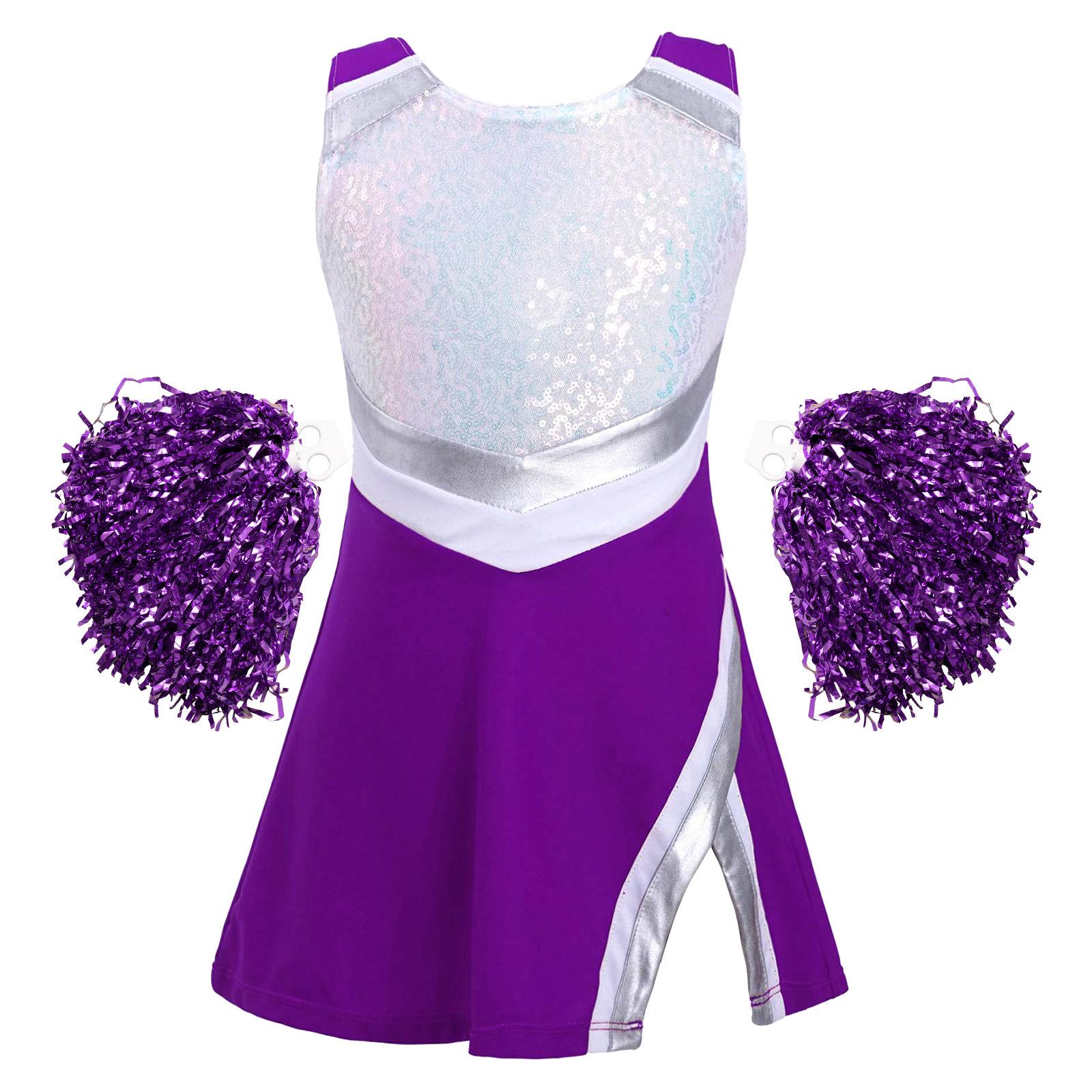 Girls Shiny Sequins Round Neck Sleeveless Dress Shorts Flower Balls Set Cheer Dance Outfit 13-14 Years
Girls Shiny Sequins Round Neck Sleeveless Dress Shorts Flower Balls Set Cheer Dance Outfit 13-14 Years