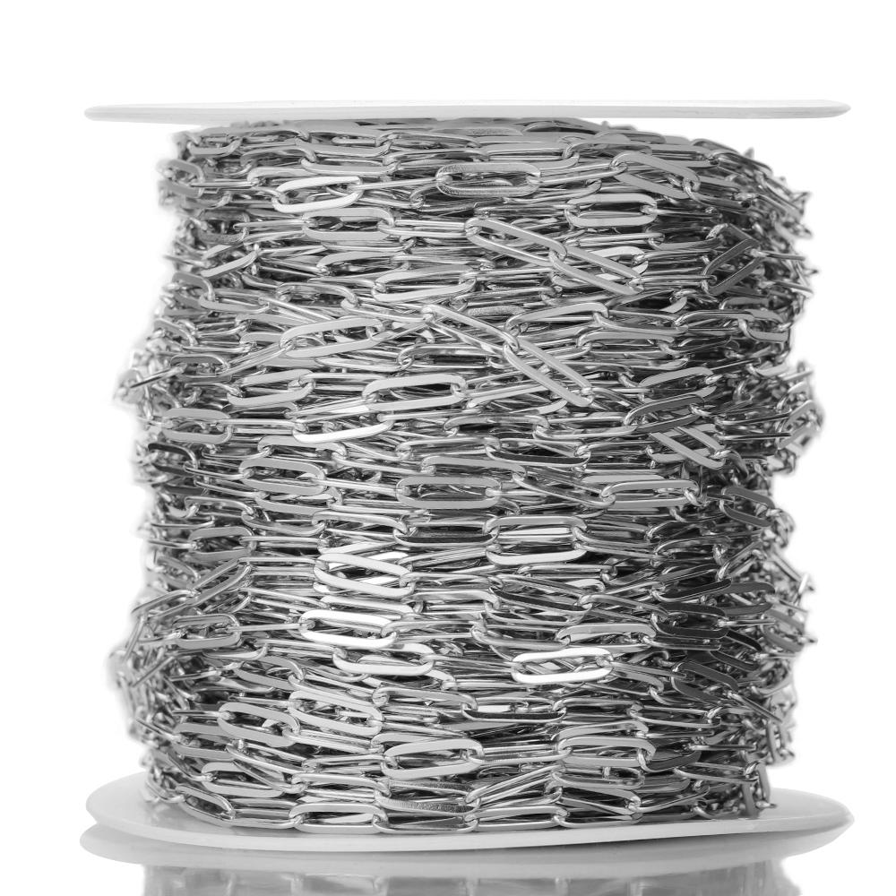 Semitree 1 метр плоская цепь из нержавеющей стали овальные звенья DIY цепочка для кошелька ожерелье изготовление ювелирных изделий принадлежности для рукоделия
Semitree 1 метр плоская цепь из нержавеющей стали овальные звенья DIY цепочка для кошелька ожерелье изготовление ювелирных изделий принадлежности для рукоделия