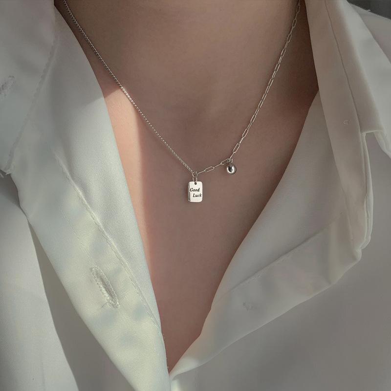 S925 Sterling Silver Lucky Necklace Silver Necklace Korean Style Versatile Light Luxury Minority Ins Design Item
S925 Sterling Silver Lucky Necklace Silver Necklace Korean Style Versatile Light Luxury Minority Ins Design Item