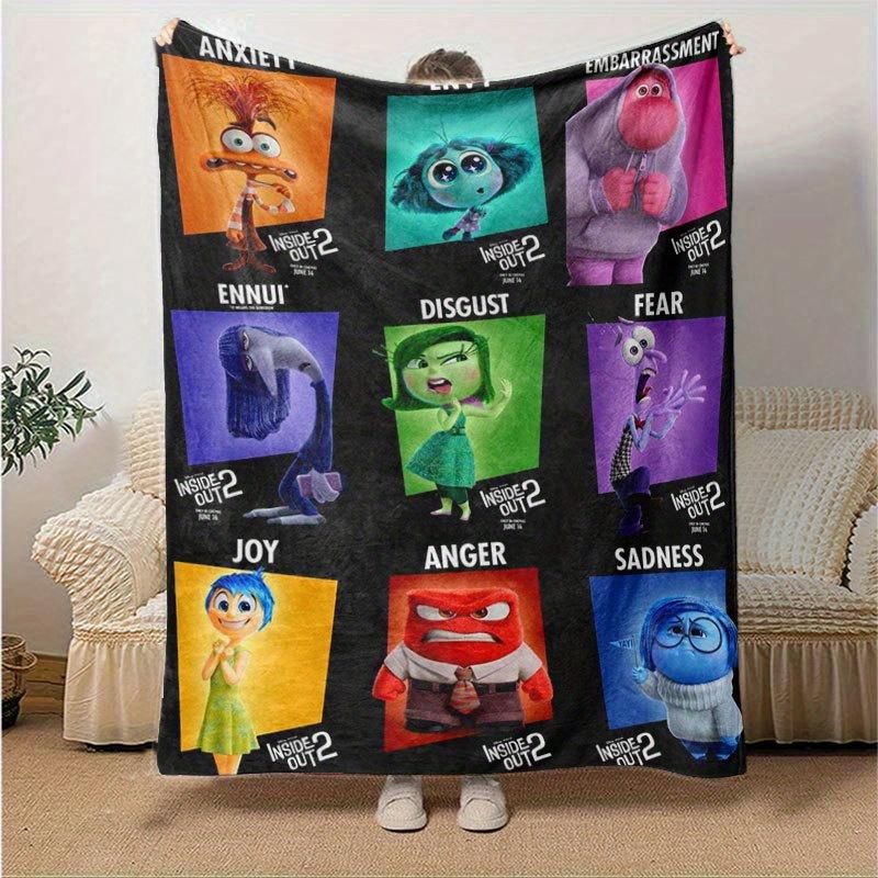 Inside Out Cartoon Flannel Blanket - Ultra-Soft, Cozy, and Comfortable for Sofa, Bedroom, Camping, and Travel - Four-Season Versatility, Vib 130x150cm
Inside Out Cartoon Flannel Blanket - Ultra-Soft, Cozy, and Comfortable for Sofa, Bedroom, Camping, and Travel - Four-Season Versatility, Vib 130x150cm