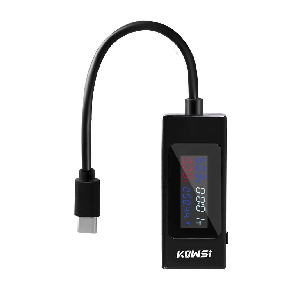 USB Voltage/Amps Charging Capacity Meter Tester Multimeter Test Speed of Chargers Cables Capacity of Mobile Phone Battery чорний
USB Voltage/Amps Charging Capacity Meter Tester Multimeter Test Speed of Chargers Cables Capacity of Mobile Phone Battery чорний