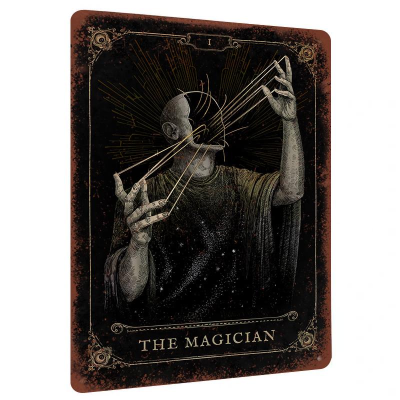Vintage Tarot The Magician Metal Wall Art Retro Mystical Home Decor Living Room Study Room Hanging Decoration 20x30cm(7.8x11.8inch)
Vintage Tarot The Magician Metal Wall Art Retro Mystical Home Decor Living Room Study Room Hanging Decoration 20x30cm(7.8x11.8inch)