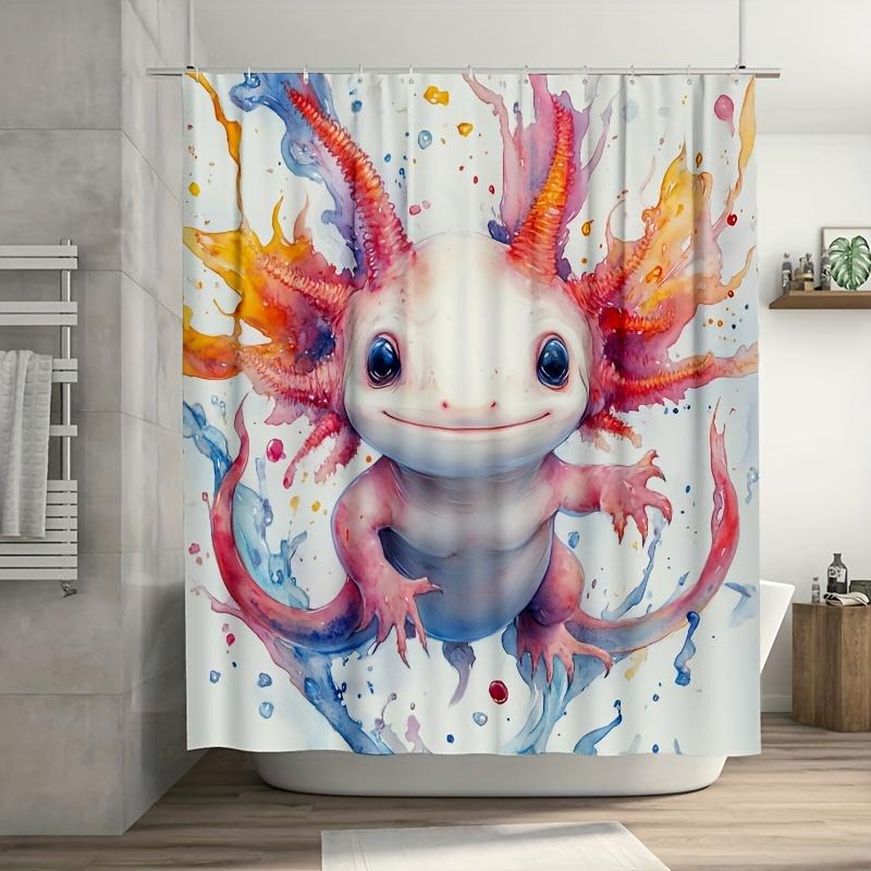 1pc Axolotl Shower Curtain - Colorful Splashes, 71x71 Inch, Polyester, 12 Hooks, Whimsical Cartoon Design, Hand Wash W90XH180cm
1pc Axolotl Shower Curtain - Colorful Splashes, 71x71 Inch, Polyester, 12 Hooks, Whimsical Cartoon Design, Hand Wash W90XH180cm