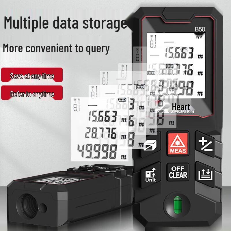 High-Precision Handheld Laser Distance Meter CN plug (adapter included)
High-Precision Handheld Laser Distance Meter CN plug (adapter included)