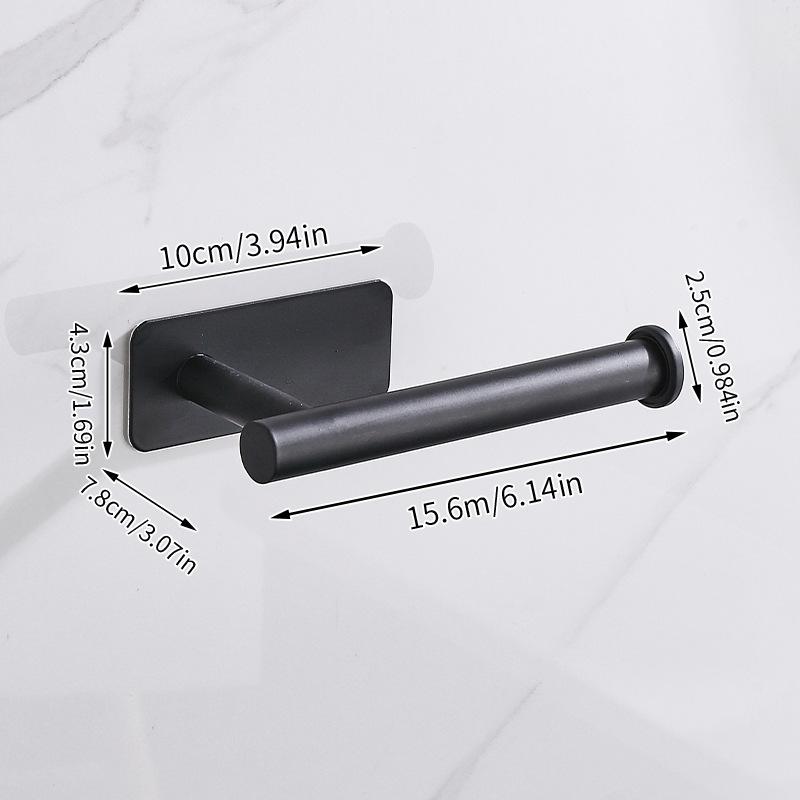 Stainless Steel Toilet Paper Holder, No Drill Wall Mount Tissue Roll Holder for Bathroom, Self Adhesive, Rustproof
Stainless Steel Toilet Paper Holder, No Drill Wall Mount Tissue Roll Holder for Bathroom, Self Adhesive, Rustproof