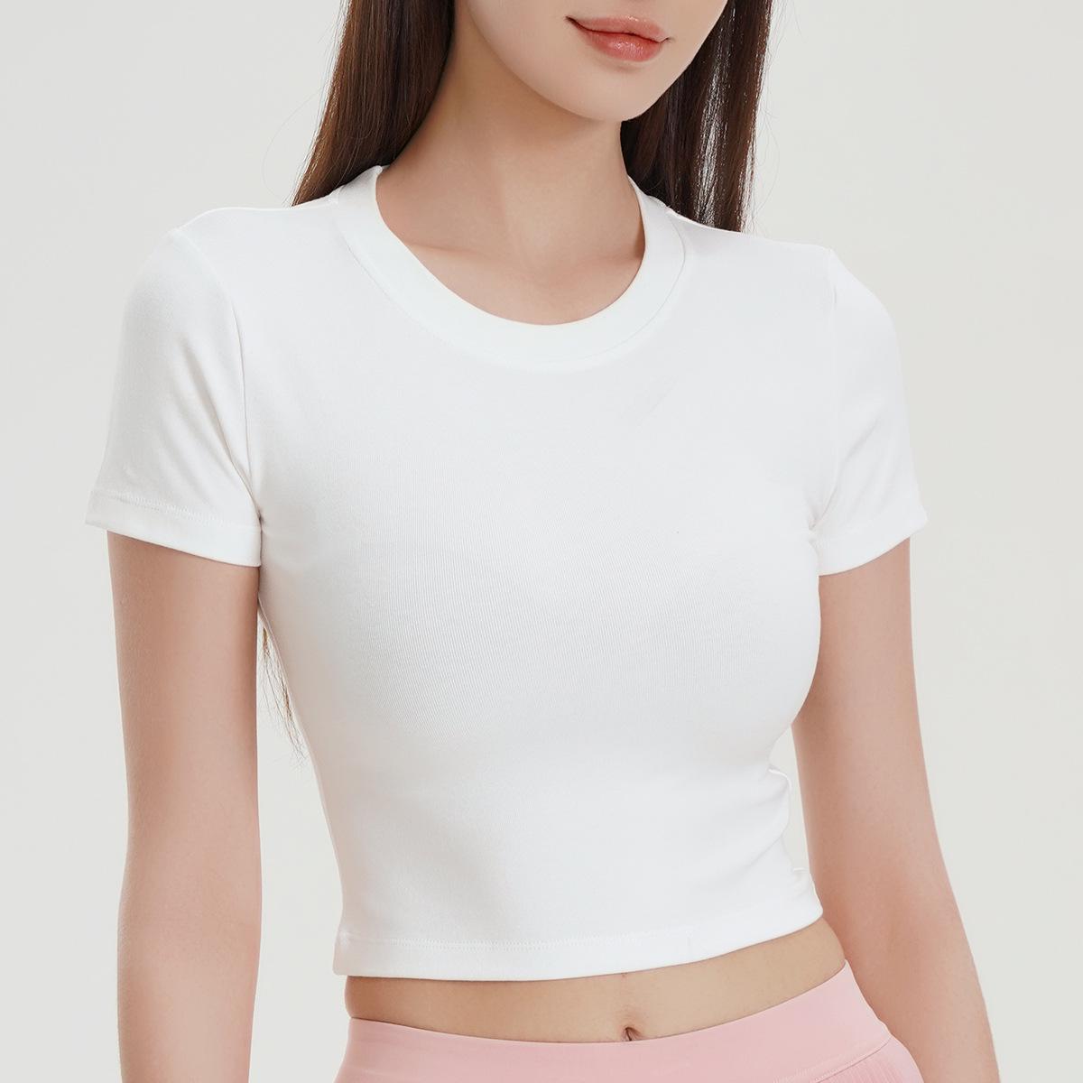 Трендовый летний кроп-топ с круглым вырезом – С коротким рукавом, одежда для йоги и танцев для женщин M
Трендовый летний кроп-топ с круглым вырезом – С коротким рукавом, одежда для йоги и танцев для женщин M