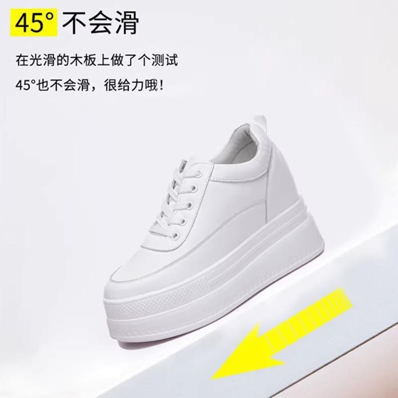New small leather thick-soled white shoes with an inner height of 9cm breathable board shoes, light travel shoes for women 33 белый
New small leather thick-soled white shoes with an inner height of 9cm breathable board shoes, light travel shoes for women 33 белый