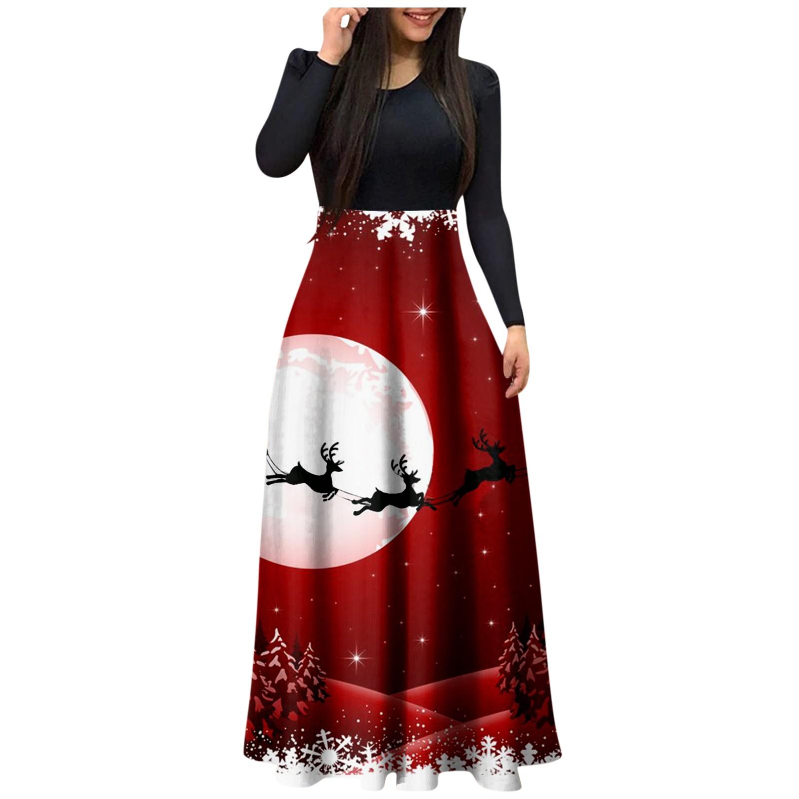 Женское модное повседневное платье длиной до пола с круглым вырезом и длинным рукавом L
Женское модное повседневное платье длиной до пола с круглым вырезом и длинным рукавом L