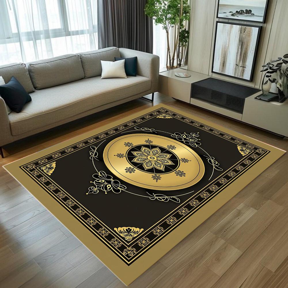 Luxury European Large Carpet Living Room Golden Decoration Sofa Table Area Rugs Non-slip Bedroom Washable Floor Mat 40X60cm
Luxury European Large Carpet Living Room Golden Decoration Sofa Table Area Rugs Non-slip Bedroom Washable Floor Mat 40X60cm
