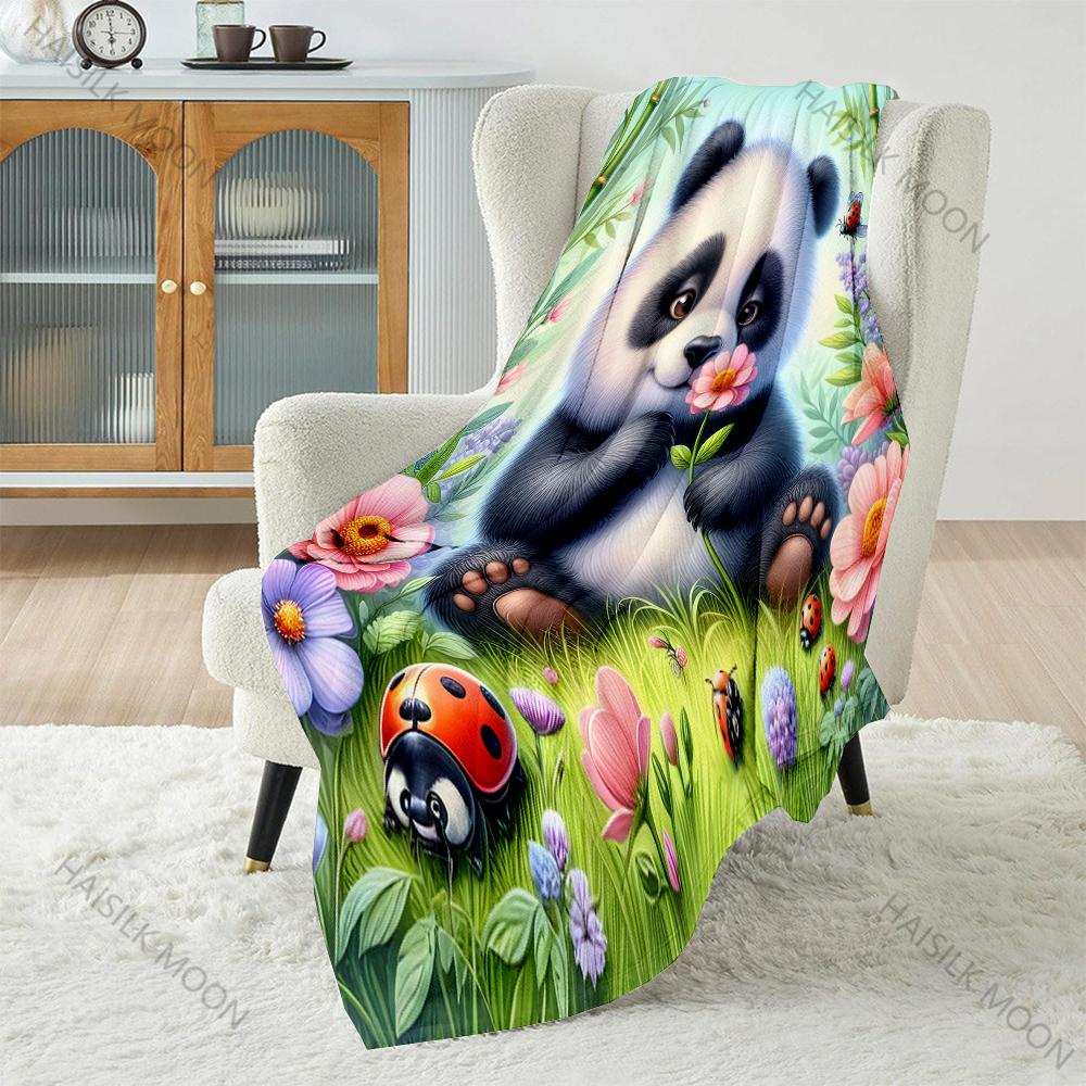 Adorable Panda with Vibrant Flowers Pattern Blanket Flannel Material Soft Warm for All Seasons Home Outdoor Camping Picnics RV 75x90cm
Adorable Panda with Vibrant Flowers Pattern Blanket Flannel Material Soft Warm for All Seasons Home Outdoor Camping Picnics RV 75x90cm