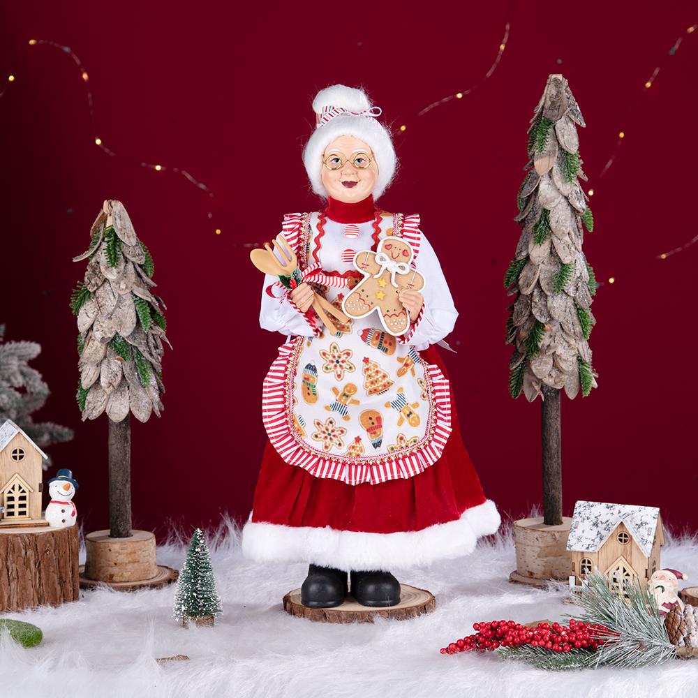 Christmas Baker Mrs. Claus Plush Ornament
Christmas Baker Mrs. Claus Plush Ornament