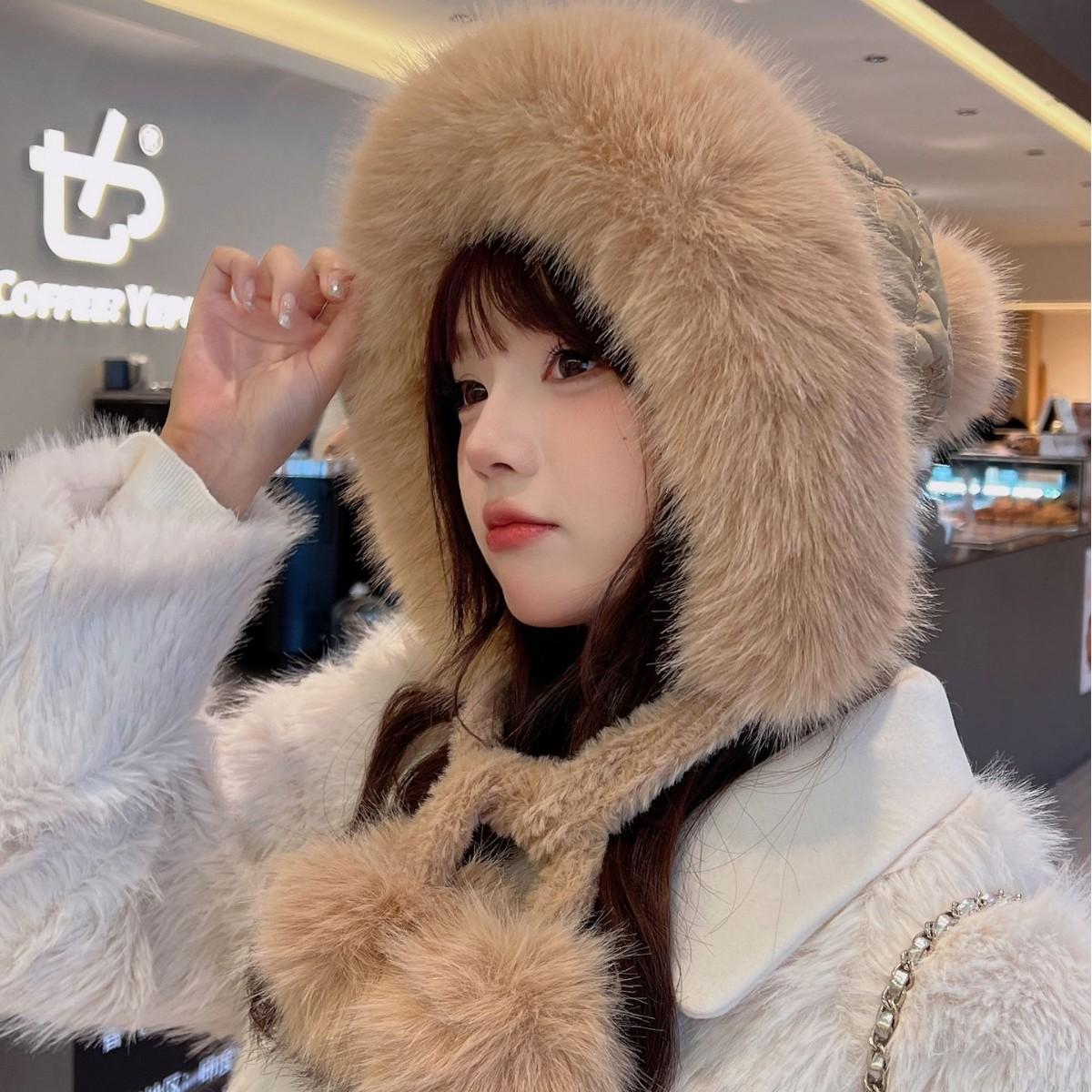 Lady Warm Down Ear Protection Hat Plus Velvet Thickened Cotton Hat Cold Proof Hat Plush Cute Face Showing Little Lei Feng Hat one size
Lady Warm Down Ear Protection Hat Plus Velvet Thickened Cotton Hat Cold Proof Hat Plush Cute Face Showing Little Lei Feng Hat one size