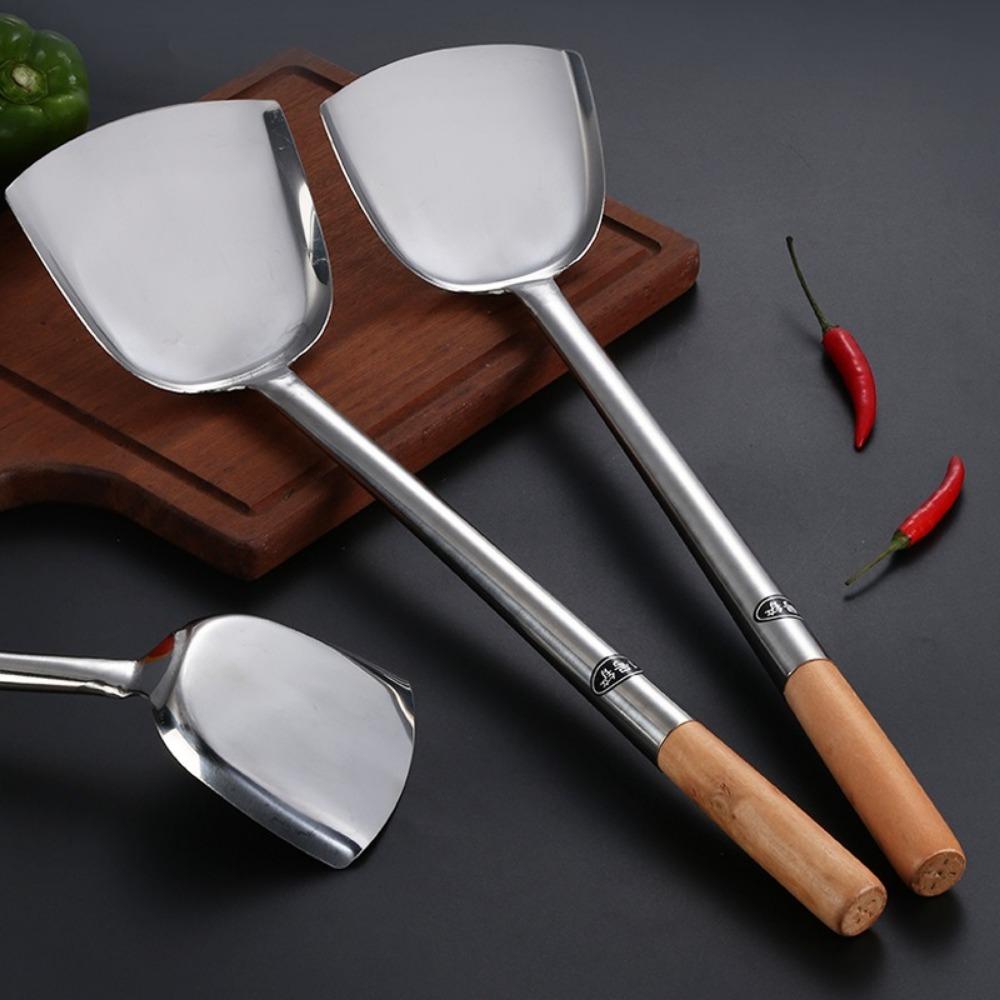 Large Cooking Spatula Wooden Handle Soup Spoon Durable Frying Spoon Kitchen Utensil Spoon-6
Large Cooking Spatula Wooden Handle Soup Spoon Durable Frying Spoon Kitchen Utensil Spoon-6