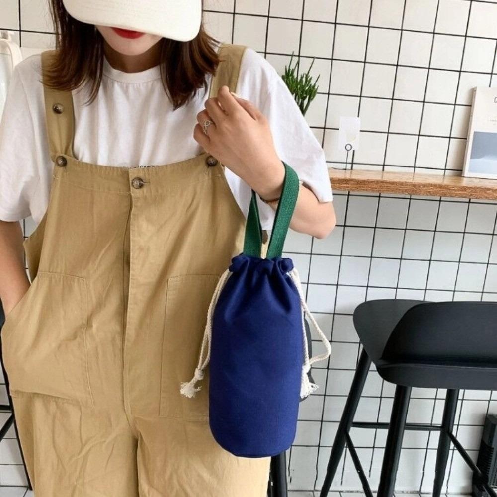 Portable Canvas Thermos Pouch Solid Color Handheld Drawstring Storage Bag Water Bottle Carrier Bag Outdoor темно-синього кольору
Portable Canvas Thermos Pouch Solid Color Handheld Drawstring Storage Bag Water Bottle Carrier Bag Outdoor темно-синього кольору