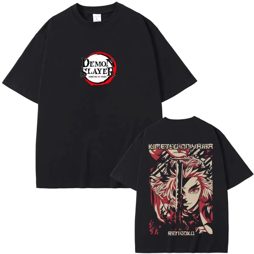Demon Slayer Kyojuro Rengoku Anime Black Comfortable Fashion Vintage Double-Sided Band Graphic Print Women And Men T-shirts 4XL
Demon Slayer Kyojuro Rengoku Anime Black Comfortable Fashion Vintage Double-Sided Band Graphic Print Women And Men T-shirts 4XL