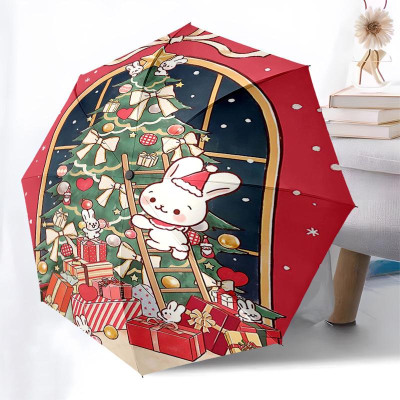 1pc Christmas Bunny Window View with Presents, Festive Gift for Fans, Travelers, Daily Use, Auto Open Close Umbrella with 3-Fold Design and 8-Bone Iro
1pc Christmas Bunny Window View with Presents, Festive Gift for Fans, Travelers, Daily Use, Auto Open Close Umbrella with 3-Fold Design and 8-Bone Iro
