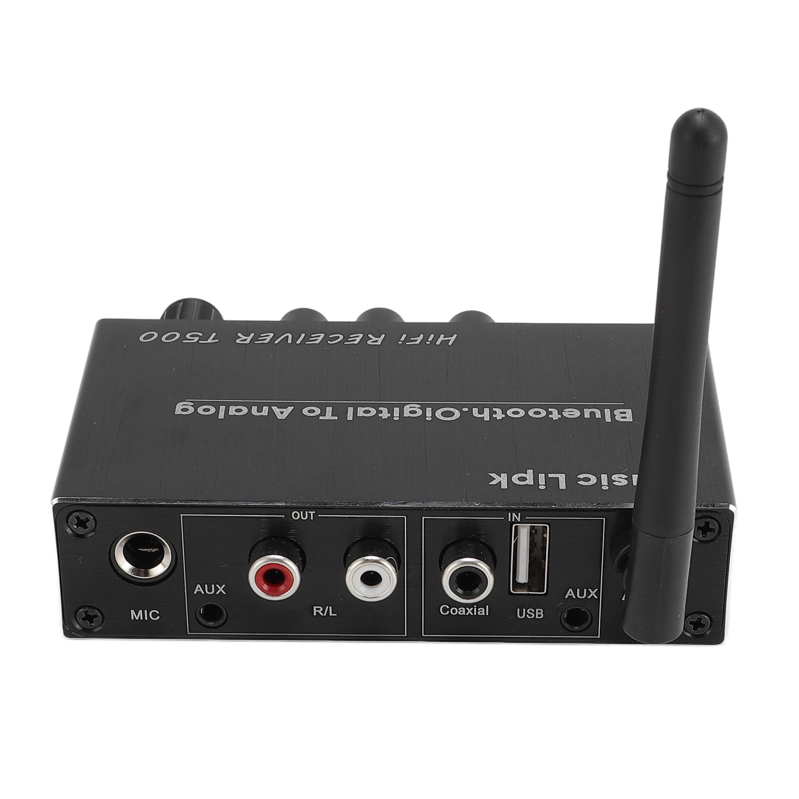 Bluetooth 5.3 Звуковий приймач-плеєр USB Мікрофон Підсилювач Динамік Конвертер з Пультом Дистанційного Керування
Bluetooth 5.3 Звуковий приймач-плеєр USB Мікрофон Підсилювач Динамік Конвертер з Пультом Дистанційного Керування