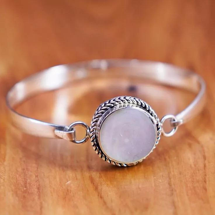 Lovely Rose Quartz Gemstone 925 Sterling Silver Handmade Bracelet Cuff Free Size рожевий
Lovely Rose Quartz Gemstone 925 Sterling Silver Handmade Bracelet Cuff Free Size рожевий