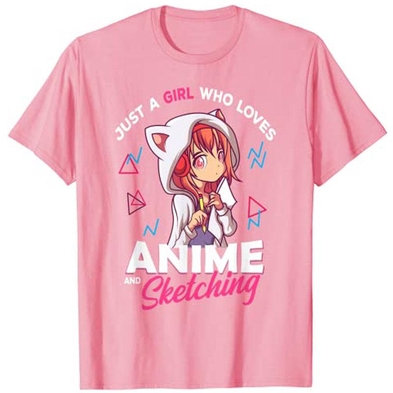 Just A Girl Who Loves Anime and Sketching Otaku Anime Merch TShirt Tops Y2k Cartoon Unisexga Graphic Women Clothing Novelty Outfit S
Just A Girl Who Loves Anime and Sketching Otaku Anime Merch TShirt Tops Y2k Cartoon Unisexga Graphic Women Clothing Novelty Outfit S
