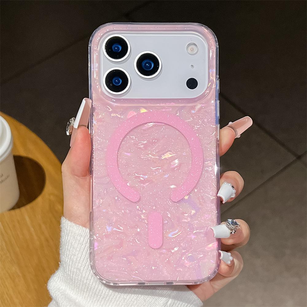 Glitter Shell Texture Magnetic Soft PC Case For Magsafe For iPhone 17 16 15 14 13 12 Pro Max Plus Wireless Charging Back Cover iPhone 13 Pro
Glitter Shell Texture Magnetic Soft PC Case For Magsafe For iPhone 17 16 15 14 13 12 Pro Max Plus Wireless Charging Back Cover iPhone 13 Pro