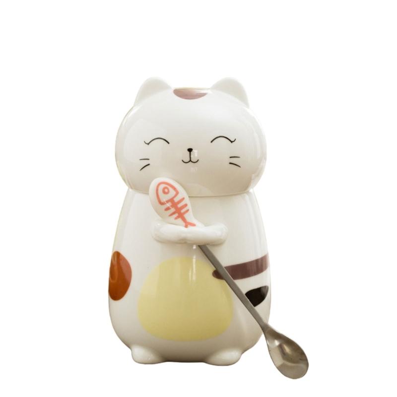 400ml Cats Cup Set with Spoon and Lid Animal Drinkware Cute Cats Coffee Cup with Spoon and Lid Delicate Ceramic Mug Cup 1
400ml Cats Cup Set with Spoon and Lid Animal Drinkware Cute Cats Coffee Cup with Spoon and Lid Delicate Ceramic Mug Cup 1
