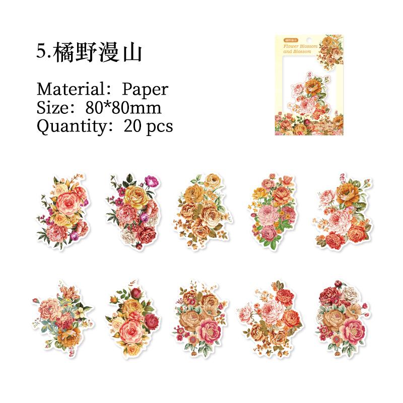 20 pcs Flower Sticker Literature Art Decorative Scrapbooking Diy Diary Album Creativity hand made Collage material
20 pcs Flower Sticker Literature Art Decorative Scrapbooking Diy Diary Album Creativity hand made Collage material