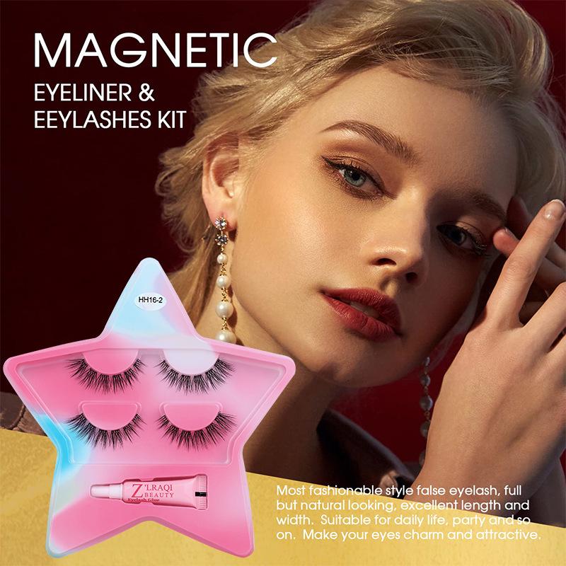 Dazzling Star False Eyelashes, 2 Pairs: Soft, Natural-Style with Transparent Band for Women Standard
Dazzling Star False Eyelashes, 2 Pairs: Soft, Natural-Style with Transparent Band for Women Standard