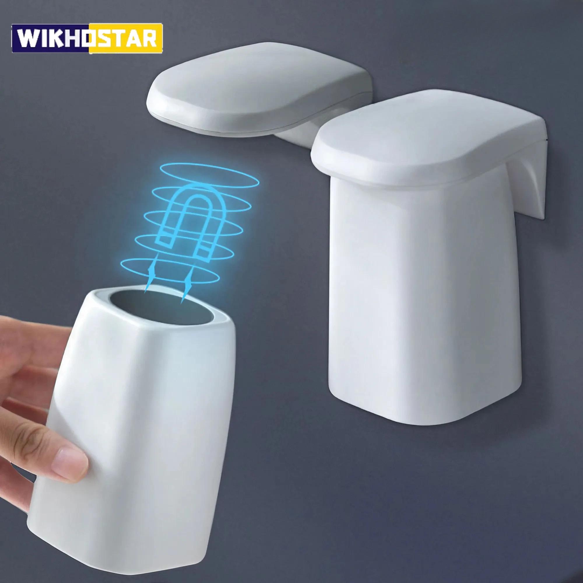 Magnetic Suction Mouthwash Cup Wall Mounted Magnet Toothbrush Holder for Home Bathroom Shower Drain Rack Brushing Accessories сірий колір
Magnetic Suction Mouthwash Cup Wall Mounted Magnet Toothbrush Holder for Home Bathroom Shower Drain Rack Brushing Accessories сірий колір