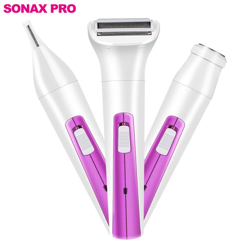 SONAX PRO 3 в 1 женская бритва для волос электрическая бритва безболезненная эпиляция бровей депилятор для тела машина для бритья
SONAX PRO 3 в 1 женская бритва для волос электрическая бритва безболезненная эпиляция бровей депилятор для тела машина для бритья