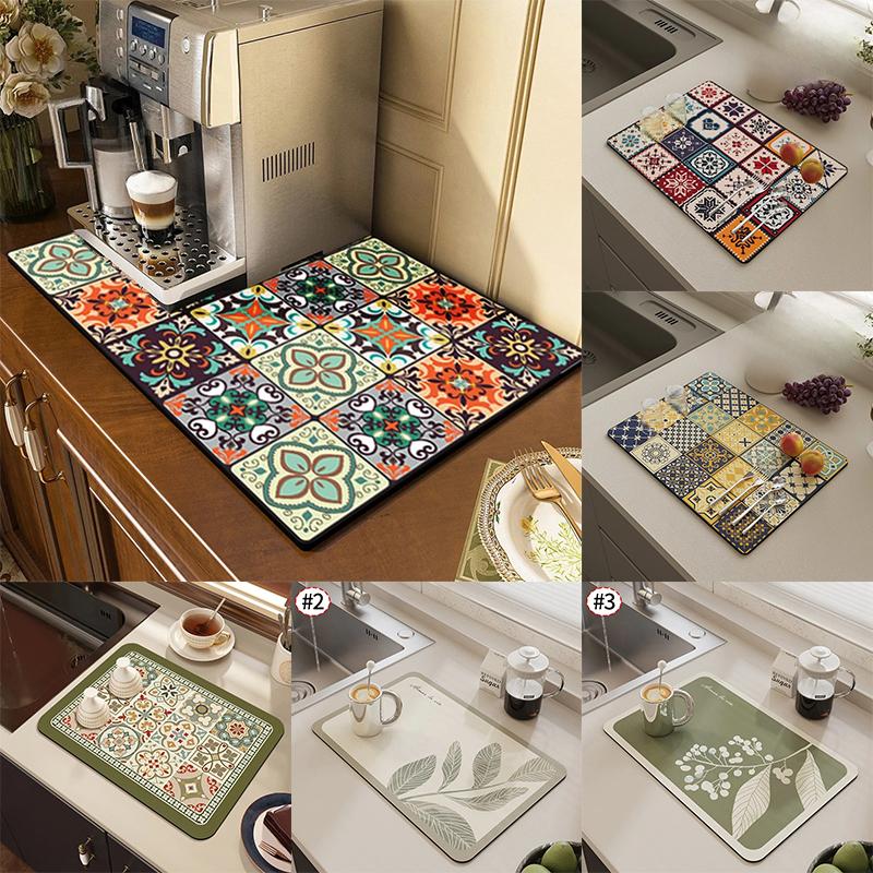 Kitchen Drying Mat Quick Dry Coffee Mat Absorbent Dish Placemat Anti Slip Table Cup Mats Table Decoration Accessories Non-Slip 20x30cm
Kitchen Drying Mat Quick Dry Coffee Mat Absorbent Dish Placemat Anti Slip Table Cup Mats Table Decoration Accessories Non-Slip 20x30cm