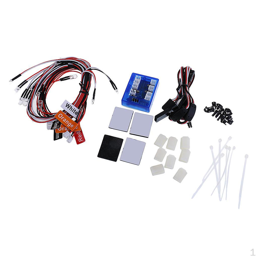 12 LED Multi-color Flashing Light Lamp System for RC 1/10 Scale Model Car Truck
12 LED Multi-color Flashing Light Lamp System for RC 1/10 Scale Model Car Truck