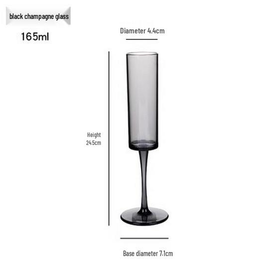 Acrylic Creative Champagne Glasses - High-Stem, Straight Tube, Transparent Cocktail Design
Acrylic Creative Champagne Glasses - High-Stem, Straight Tube, Transparent Cocktail Design