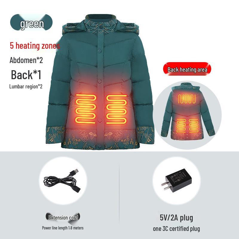 Smart USB Heated Vest for Women - Temperature Control, Cold Protection, Warmth for Middle-aged Moms 4XL (Recommended 135-145 jin)
Smart USB Heated Vest for Women - Temperature Control, Cold Protection, Warmth for Middle-aged Moms 4XL (Recommended 135-145 jin)