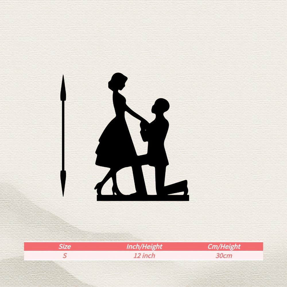 Metal Wall Art Proposal Scene Romantic Statue Mural Valentine Gift Wedding Anniversary Home Decor Rust Resistant Sculpture S/30cm/12inch
Metal Wall Art Proposal Scene Romantic Statue Mural Valentine Gift Wedding Anniversary Home Decor Rust Resistant Sculpture S/30cm/12inch