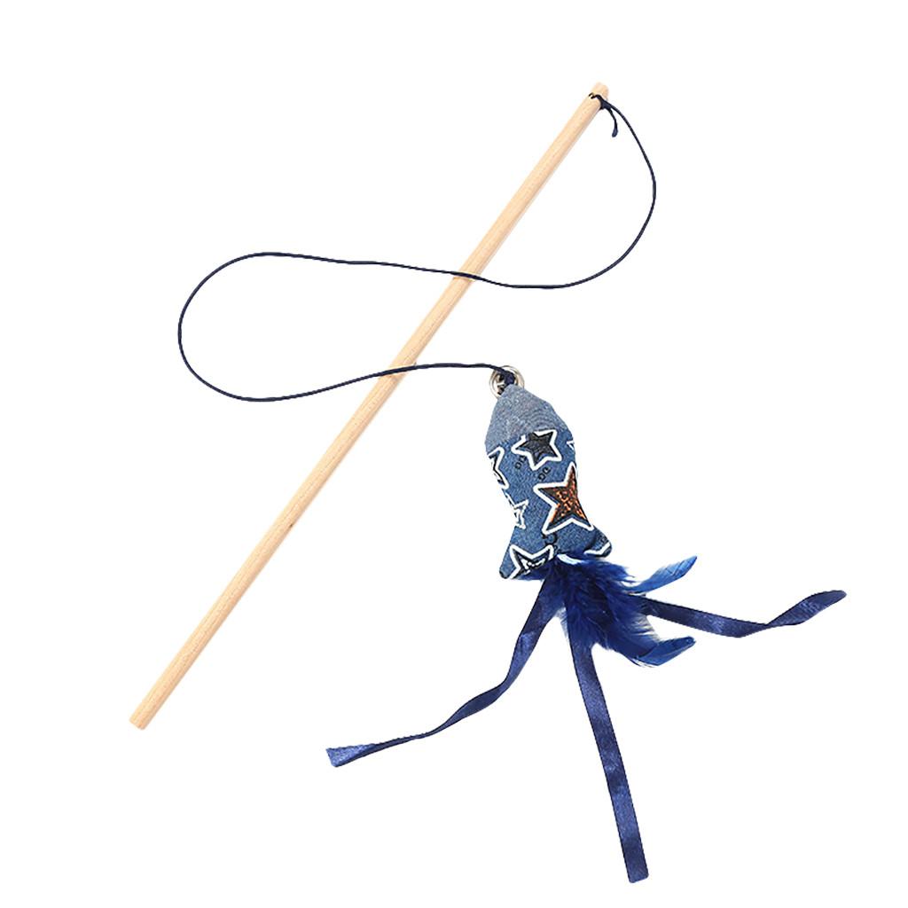 Pet Cat Interaction Funny Fish Shape Feather Cat Rods Stick Decompression Toy синий
Pet Cat Interaction Funny Fish Shape Feather Cat Rods Stick Decompression Toy синий
