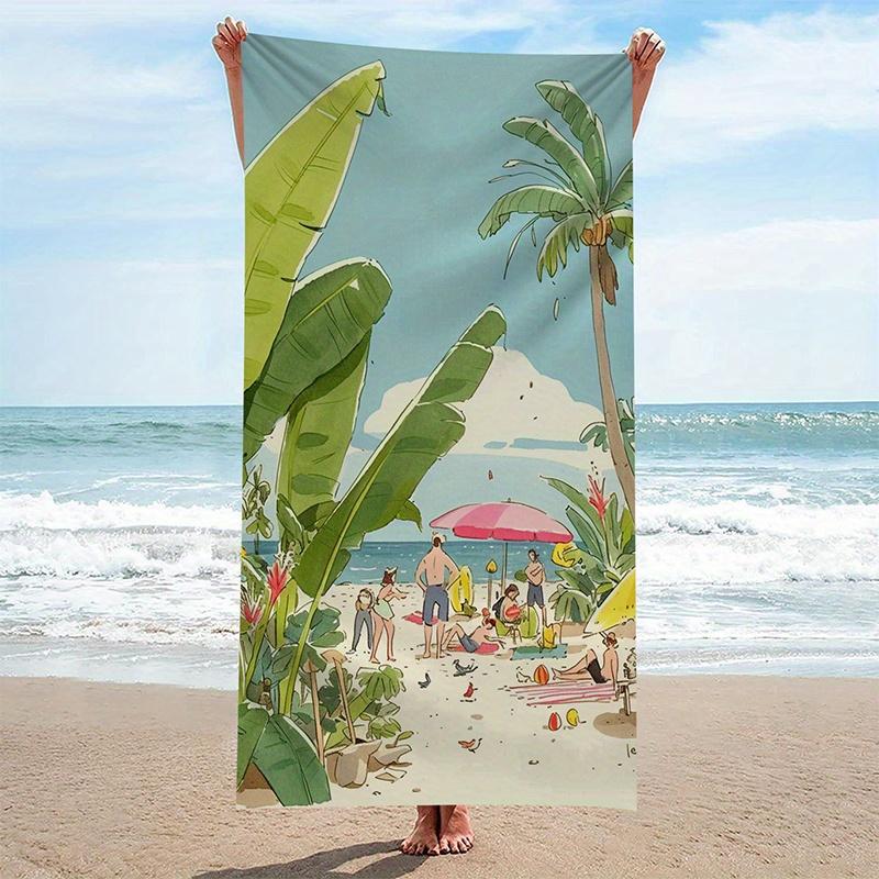 Beach Towel Tropical Beach Scene Pattern Sun Protection Windproof Suitable For Swimming Pool Camping Travel Blanket W40*H60(CM)
Beach Towel Tropical Beach Scene Pattern Sun Protection Windproof Suitable For Swimming Pool Camping Travel Blanket W40*H60(CM)