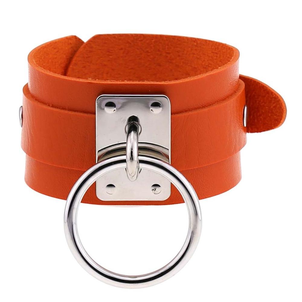 Leather O-Round Metal Wristband Bangles Harajuku Cuff Gothic Punk Bracelets For Women Men Emo Rave Witch Cosplay Party Jewelry
Leather O-Round Metal Wristband Bangles Harajuku Cuff Gothic Punk Bracelets For Women Men Emo Rave Witch Cosplay Party Jewelry