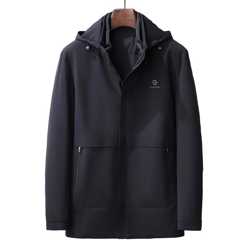 Повседневные куртки для бизнеса для среднего и пожилого возраста, Зимние куртки с живым пухом, Мужские куртки с наполнителем из белого утиного пуха 195
Повседневные куртки для бизнеса для среднего и пожилого возраста, Зимние куртки с живым пухом, Мужские куртки с наполнителем из белого утиного пуха 195