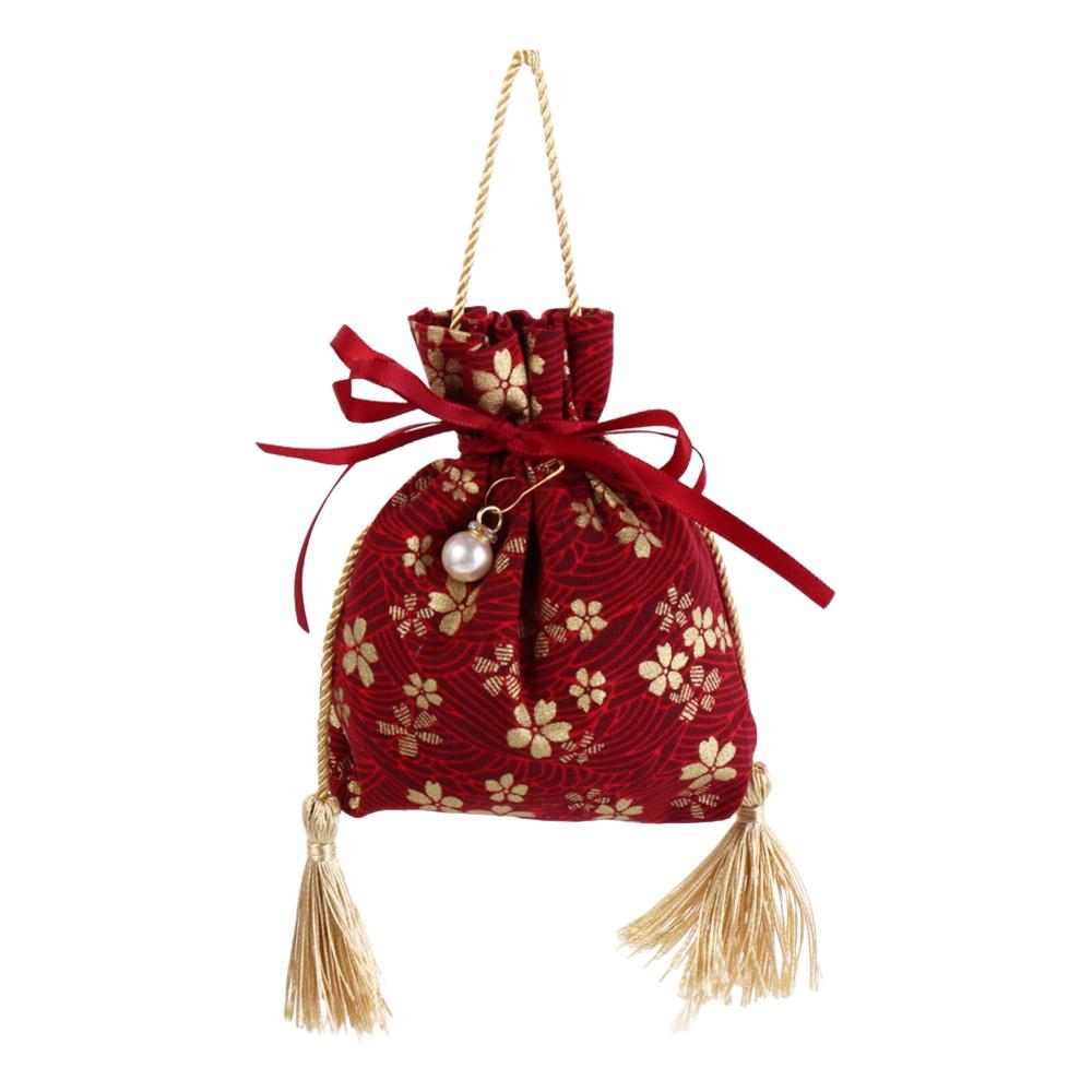 Sakura Canvas Flower Drawstring Bag Pearl Pendant Satin Bow Ribbon Bow Wrist Bag Large Capacity Stripe Wedding Candy Bag Party
Sakura Canvas Flower Drawstring Bag Pearl Pendant Satin Bow Ribbon Bow Wrist Bag Large Capacity Stripe Wedding Candy Bag Party