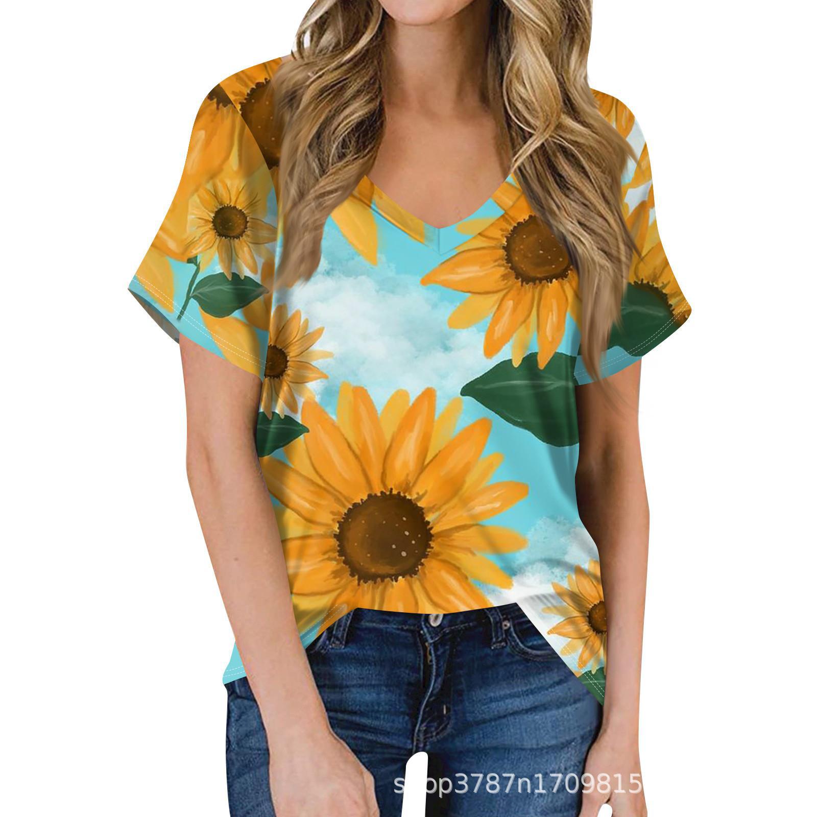 Повседневная футболка с круглым вырезом и короткими рукавами с принтом подсолнуха на 3D-принте 5XL
Повседневная футболка с круглым вырезом и короткими рукавами с принтом подсолнуха на 3D-принте 5XL