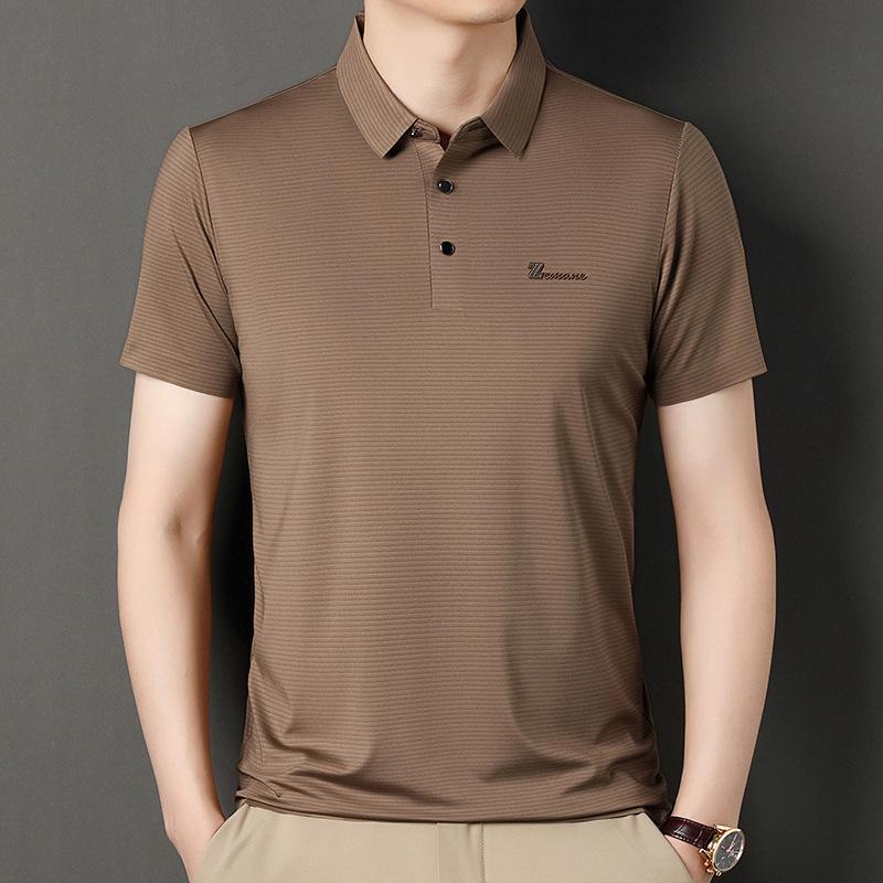 Летняя мужская бесшовная рубашка поло с короткими рукавами и лацканами, повседневный мужской топ, тонкая, негладкая, быстросохнущая футболка с половиной рукавов
Летняя мужская бесшовная рубашка поло с короткими рукавами и лацканами, повседневный мужской топ, тонкая, негладкая, быстросохнущая футболка с половиной рукавов